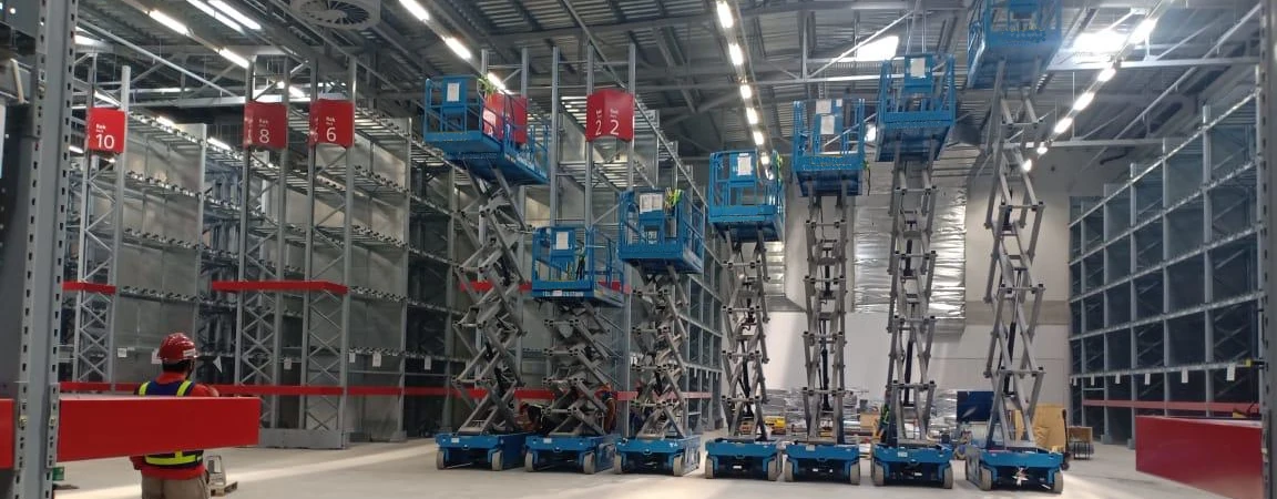 sewa scissor lift jawa timur